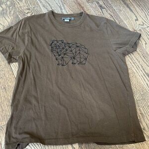 French connection Xl mens tee brown